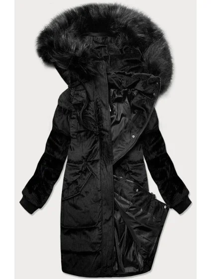 ZIMOWA KURTKA DAMSKA Z KAPTUREM CZARNA model 21242182 - Libland
