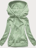 Dámska tepláková mikina v pistáciovej farbe (W02-60)