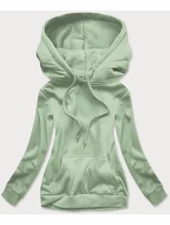 Dámská tepláková mikina v pistáciové barvě model 17969090 - J.STYLE
