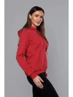 Červená dámska tepláková mikina (W02-20)