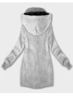 Bluza damska z kapturem i jasny szary model 21335845 - LHD Bluza damska z kapturem i jasny szary model 21335845 - LHD