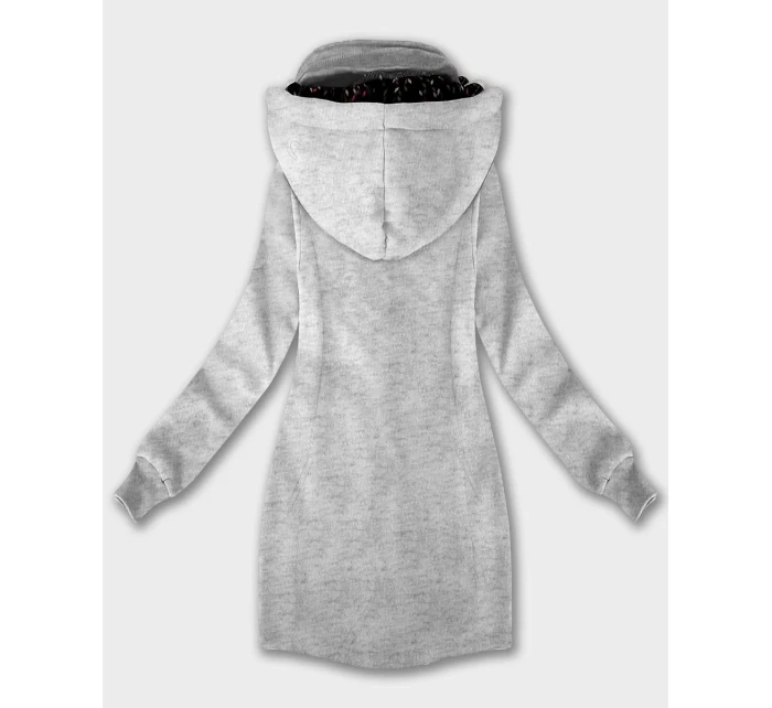 Bluza damska z kapturem i jasny szary model 21335845 - LHD Bluza damska z kapturem i jasny szary model 21335845 - LHD