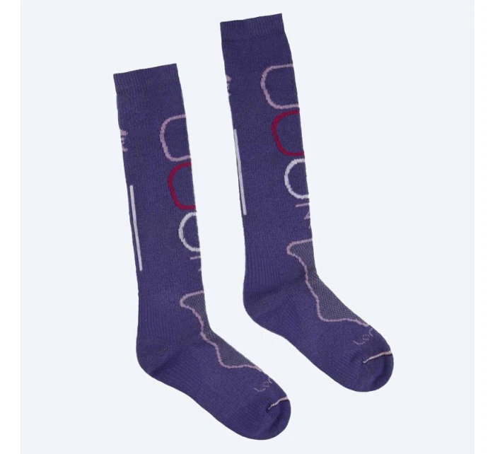Trojvrstvové dámske ponožky Lorpen Stmw 1158 fialové
