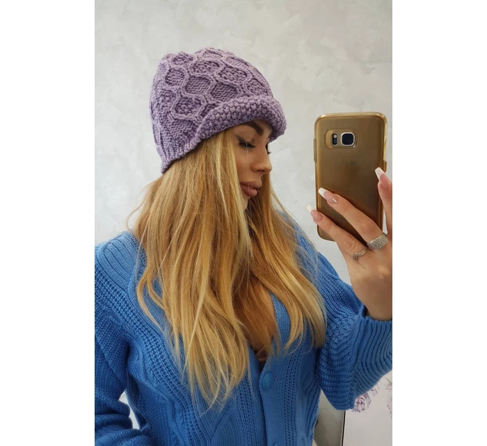 Roma Bis fleecová čiapka K235 fialová