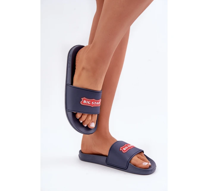 Dámské pantofle Big Star model 21676358 tmavě modré - Big Star Shoes