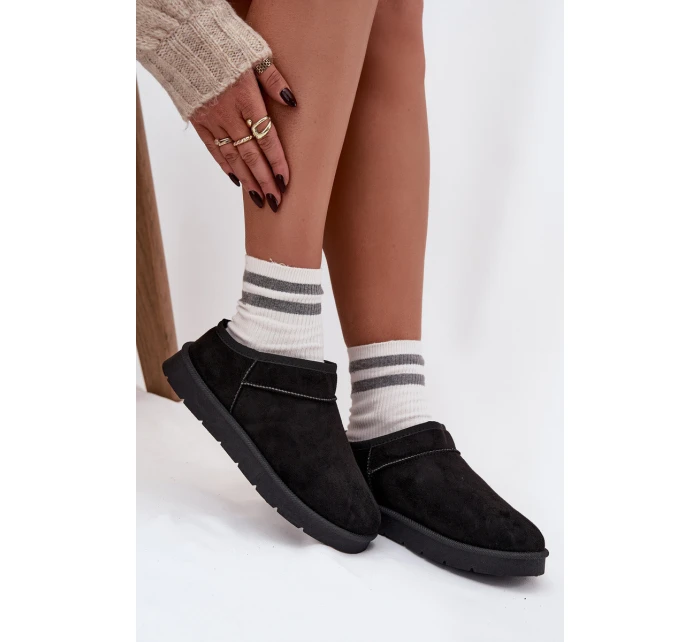 Dámské sněhule s teplým kožíškem černé Serenne Dámské sněhule s teplým kožíškem černé Serenne