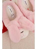 Kožešinové dámské pantofle růžové model 21772462 - Boto Kožešinové dámské pantofle růžové model 21772462 - Boto