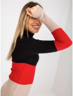 Blúzka RV BZ 8465 1.86P čierno-červená Blúzka RV BZ 8465 1.86P čierno-červená