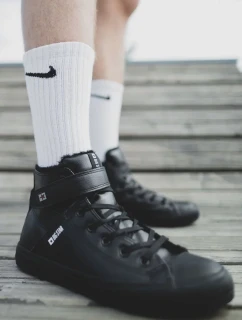 Pánske zateplené tenisky na vysokom podpätku Big Star - čierne