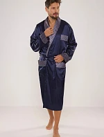Pánsky župan Adam Satyna 940 Dark blue - De Lafense