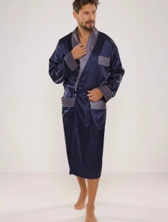 Pánsky župan Adam Satyna 940 Dark blue - De Lafense