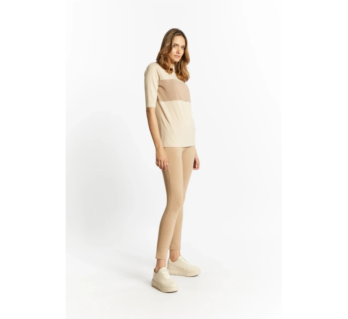 Dámske legíny TRU2440 béžové - Monnari