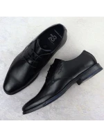 Skórzane  męskie czarne model 22035551 - Bugatti