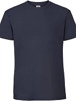 Fruit of the Loom Iconic 195 T Pánske hrubé tričko 16.1422 tmavomodrá