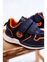 Dětská sportovní obuv na suchý zip Memory Foam System Big Star model 21599209 Námořnická modrá - Big Star Shoes