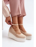 Damskie Espadryle Na Koturnie Jasnobeżowe Malla Damskie Espadryle Na Koturnie Jasnobeżowe Malla