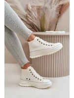 Dámské Tenisky Na Platformě Eko Kůže Big Star model 21669609 Bílé - Big Star Shoes