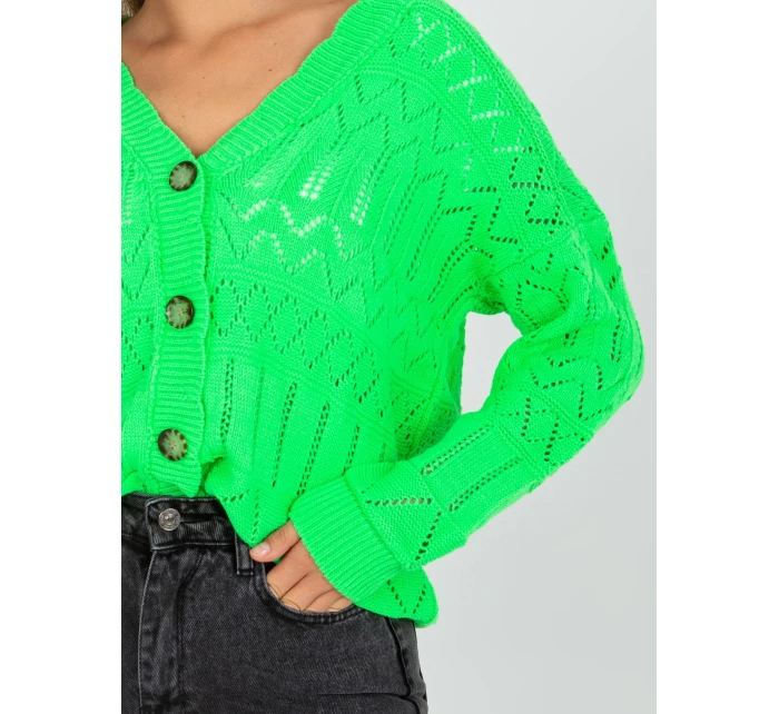 Dámský svetr LC SW model 17650220 fluo zelená - FPrice