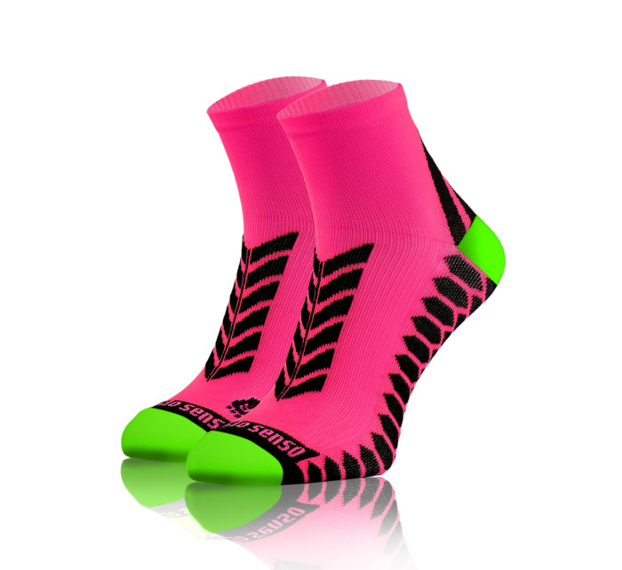 Sesto Senso Krátke športové ponožky ružové