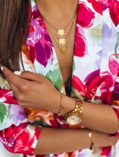 Zlatý náhrdelník CLOVER FashionStreet IY0098