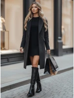 Dámske čierne čižmy na podpätku FashionStreet ZY1334 Dámske čierne čižmy na podpätku FashionStreet ZY1334