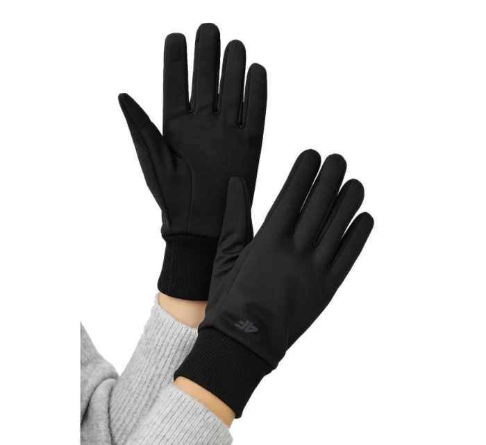 Rukavice Shoftshell unisex Touch Screen 4F 4FWMM00AFGLU183-20S