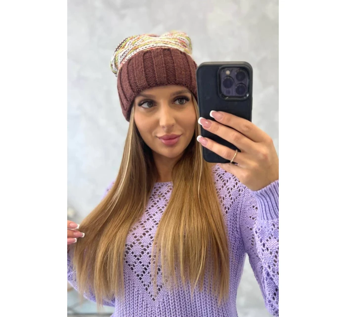 Dámská čepice Feba K330 hnědá