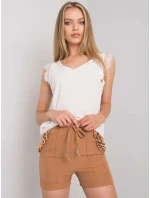 Šortky DHJ SN model 15733976 světle hnědá - FPrice Šortky DHJ SN model 15733976 světle hnědá - FPrice