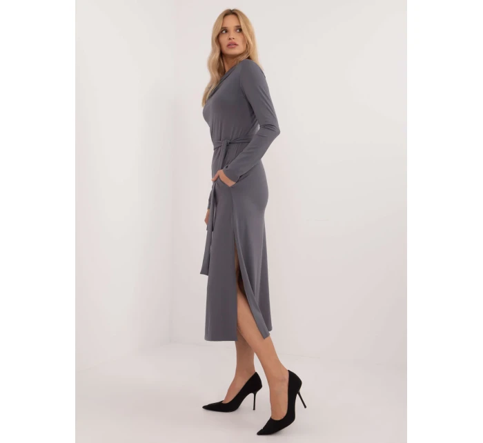 Šaty LK SK 509792.21P tmavo sivé Šaty LK SK 509792.21P tmavo sivé