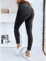 PINES dámske džínsové nohavice čierne Dstreet UY1734