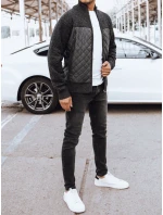 FashionStreet pánska prešívaná tmavosivá bunda TX4577