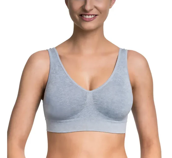Dámska podprsenka bez kostíc športového typu EASY BRA - Bellinda - šedá