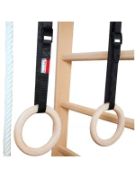 Rebrík s drevenou priečkou a príslušenstvom BENCHK 111+A204 detské