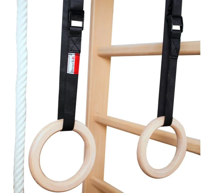 Rebrík s drevenou priečkou a príslušenstvom BENCHK 111+A204 detské