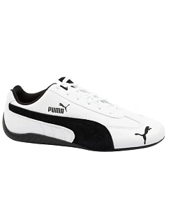 Puma – pánské sportovní boty Speedcat, černé kožené, módní tenisky
