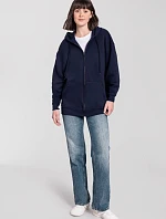 Fruit of the Loom Iconic Premium Hooded Sweat Jacket Mikina s kapucňou z hrubej bavlny 16.2286 tmavomodrá