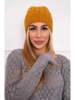 Fleecová čiapka Roma K224 horčicová