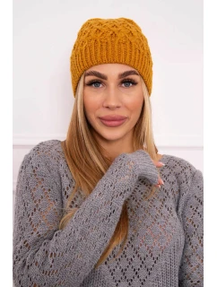 Fleecová čiapka Roma K224 horčicová
