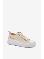 Trampki Damskie Na Platformie Lee Cooper LCW-24-44-2464L Beżowe