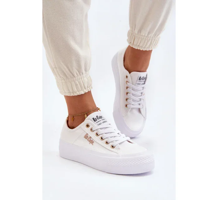 Dámské Tenisky na platformě Lee Cooper Bílé Dámské Tenisky na platformě Lee Cooper Bílé
