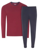 Pánske pyžamo 500014 460 tm. modré-bordó - Jockey