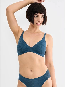 Dámska podprsenka ZERO Feel Bliss THE UP P Bra – Smoky Blue – modrá 1692 – SLOGGI