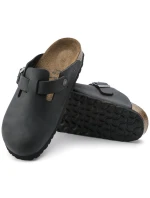 žabky Boston Black leather model 21350988 - Birkenstock