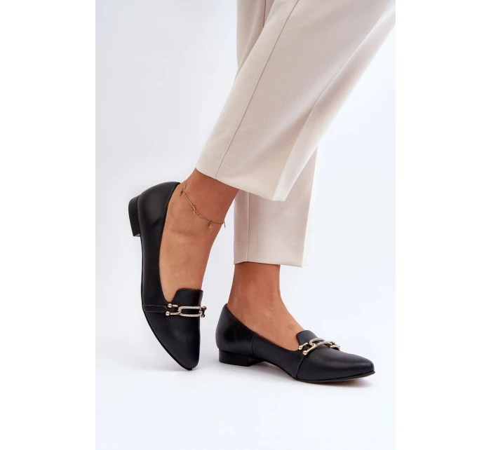 Kožené s ozdobou Černé model 21646091 - Zazoo