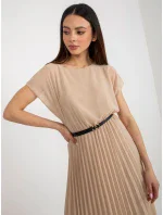 Šaty DHJ SK 8839 1.23X béžová Šaty DHJ SK 8839 1.23X béžová