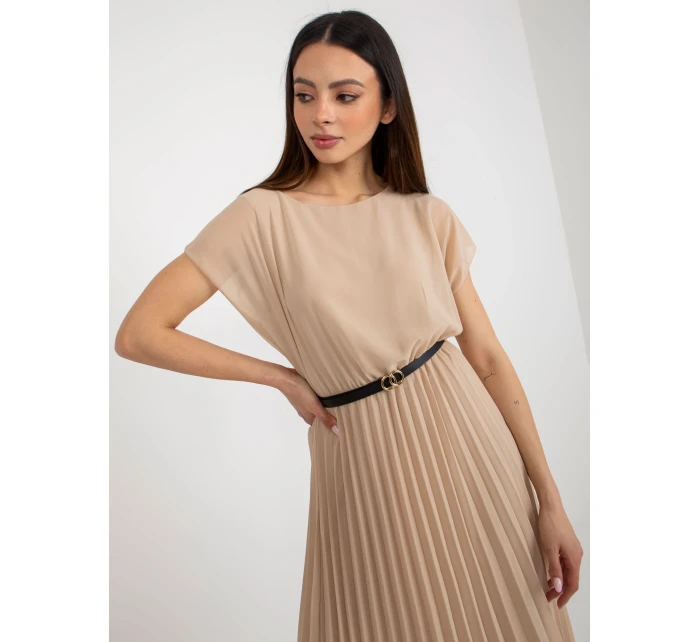 Šaty DHJ SK 8839 1.23X béžová Šaty DHJ SK 8839 1.23X béžová