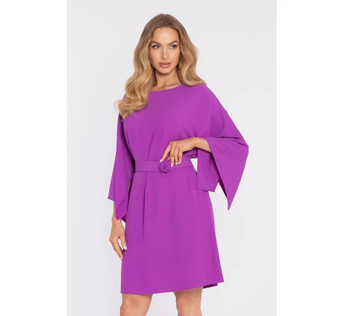 Šaty s ozdobnými širokými rukávy model 22040603 - Moe