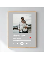 Personalizovaný magický fotorámik – 40x50 – hudobný prehrávač