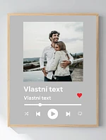 Personalizovaný magický fotorámik – 40x50 – hudobný prehrávač