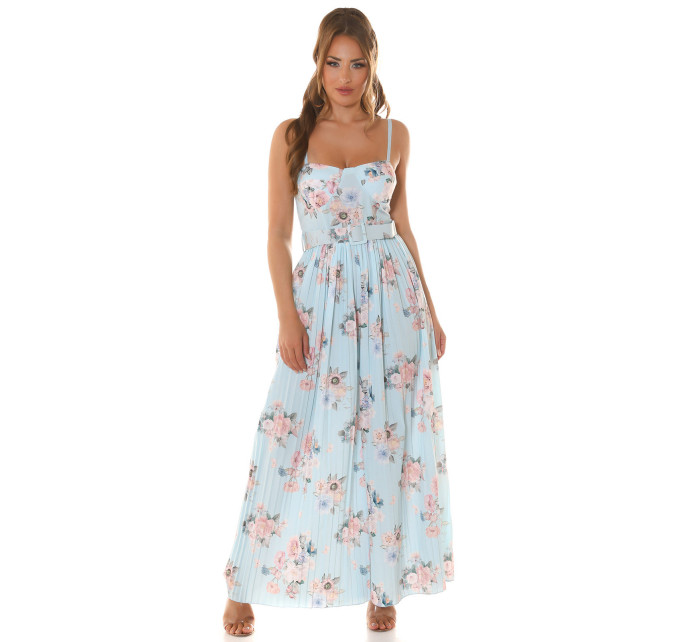 Sexy Koucla pleated Overall with floral Print